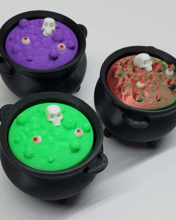 Witch’s Brew Cauldron Clicker | 3D Printed Fidget