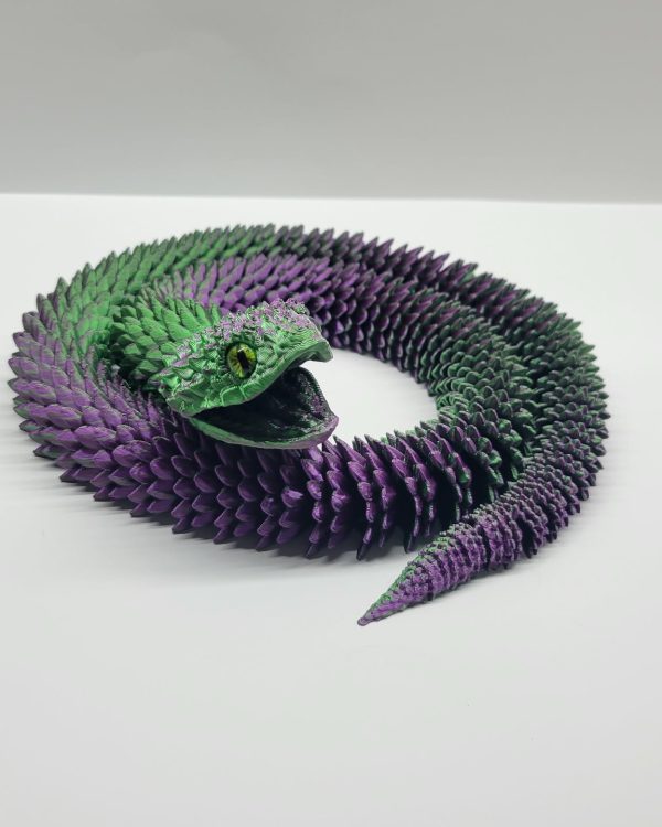 3D Printed Giant Articulated Spiked Snake