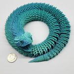 3D Printed Giant Articulated Spiked Snake — view 6