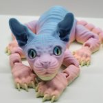 Articulated Sphynx Cat Creature — view 1