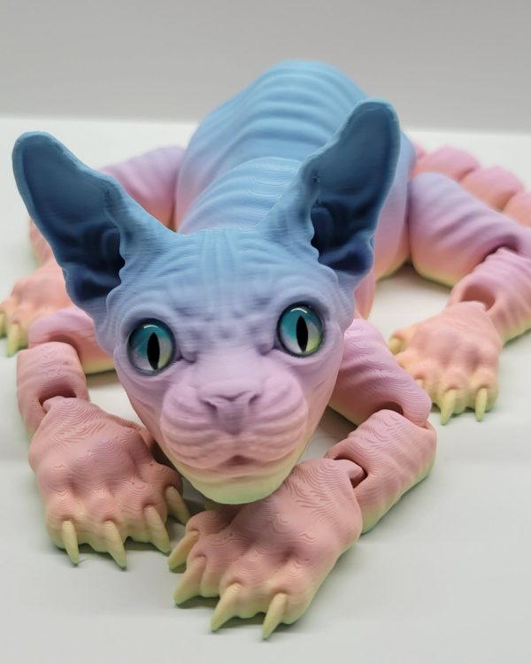 Articulated Sphynx Cat Creature